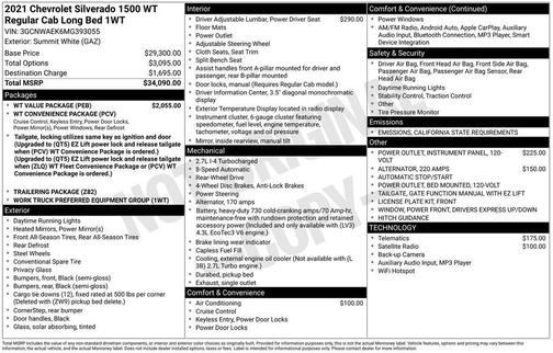 2021 Chevrolet Silverado 1500 WT