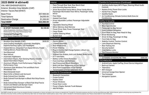 2025 BMW i4 Gran Coupe eDrive40