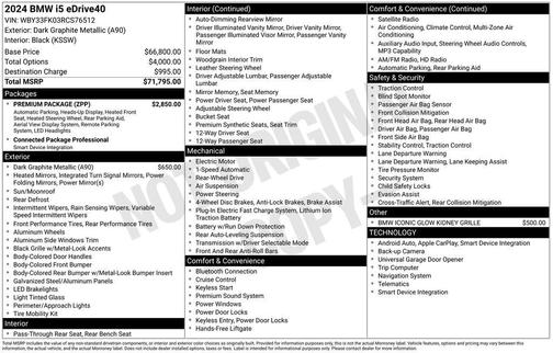 2024 BMW i5 eDrive40