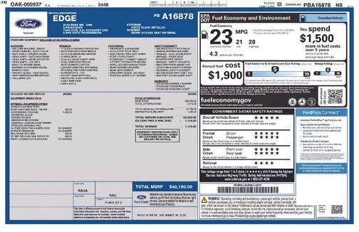 AGATE BLACK METALLIC 2023 Ford Edge SEL