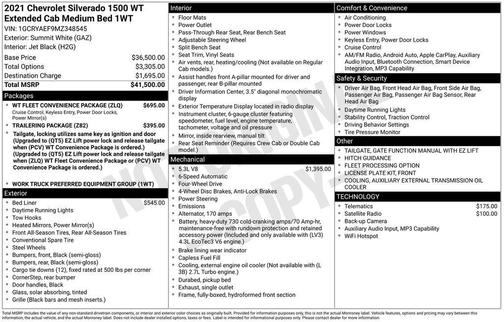 2021 Chevrolet Silverado 1500 WT