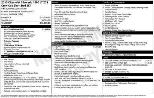 2015 Chevrolet Silverado 1500 LT