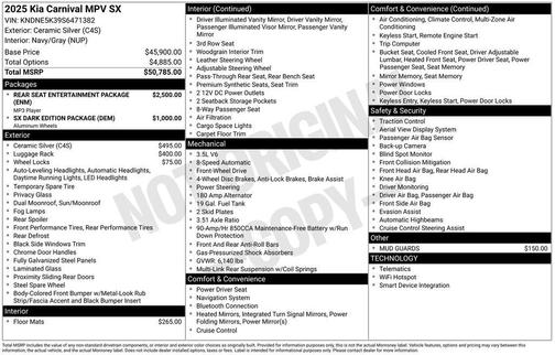 2025 Kia Carnival SX