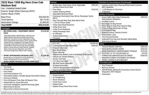 2022 RAM 1500 Big Horn