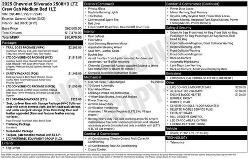 2025 Chevrolet Silverado 2500 LTZ