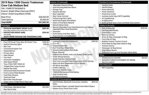 2019 RAM 1500 Classic Tradesman