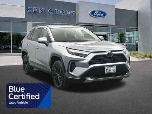 Silver Sky Metallic 2025 Toyota RAV4 Hybrid SE