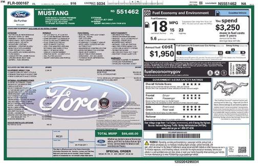 FIGHTER JET GRAY 2022 Ford Mustang MACH 1