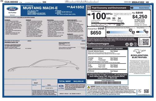 2021 Ford Mustang Mach-E Select