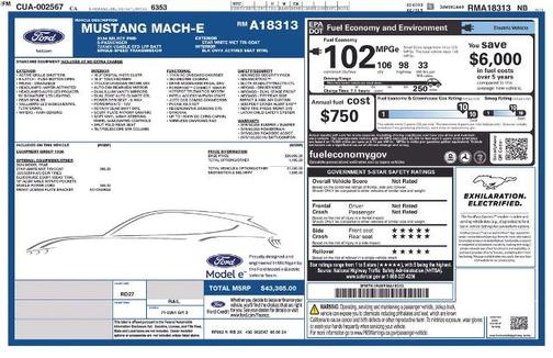 STAR WHITE MET TRI-COAT 2024 Ford Mustang Mach-E SELECT