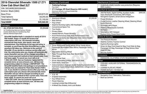 2016 Chevrolet Silverado 1500 LT