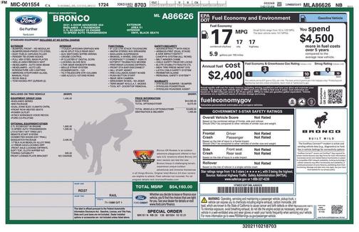 2021 Ford Bronco Badlands