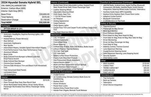 2024 Hyundai SONATA Hybrid SEL