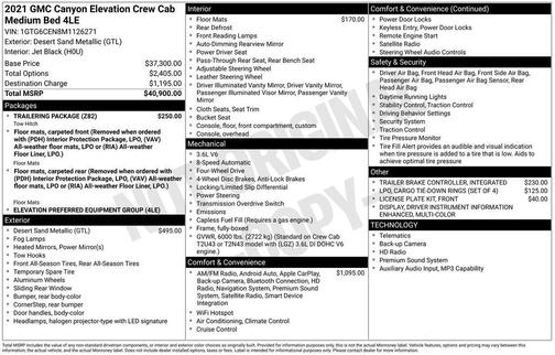 2021 GMC Canyon Elevation
