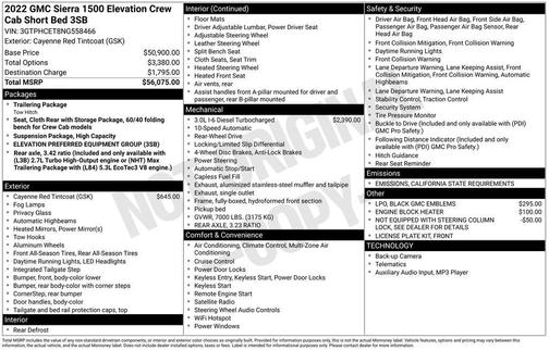 2022 GMC Sierra 1500 Elevation
