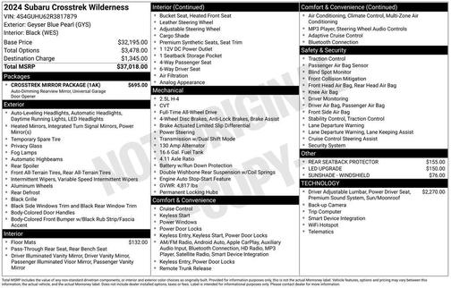 2024 Subaru Crosstrek Wilderness