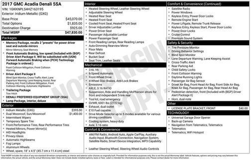 2017 GMC Acadia Denali