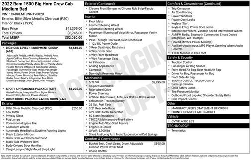 2022 RAM 1500 Big Horn