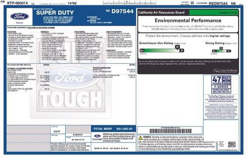 RAPID RED 2024 Ford F-250 PLATINUM