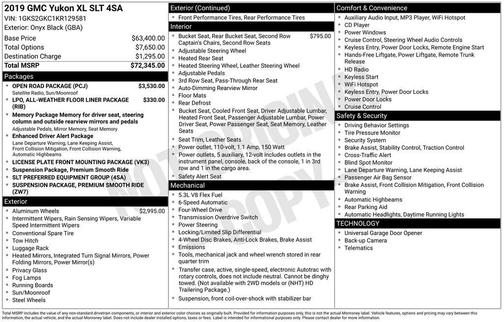 2019 GMC Yukon XL SLT