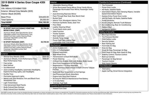 2019 BMW 430 Gran Coupe i