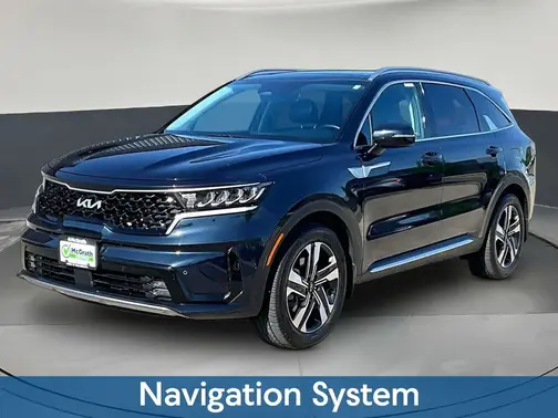 Blue 2023 Kia Sorento Hybrid EX