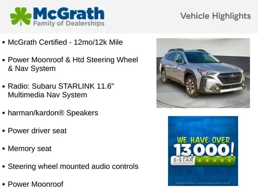 Silver 2024 Subaru Outback Limited