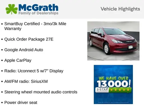 Red 2023 Chrysler Voyager LX