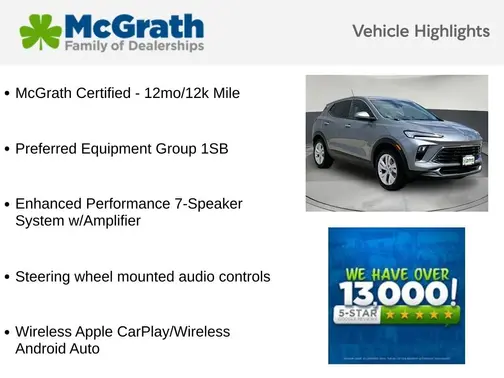 Gray 2025 Buick Encore GX Preferred