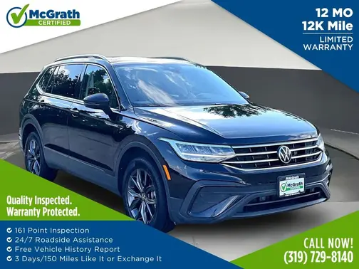 Black 2022 Volkswagen Tiguan 2.0T SE