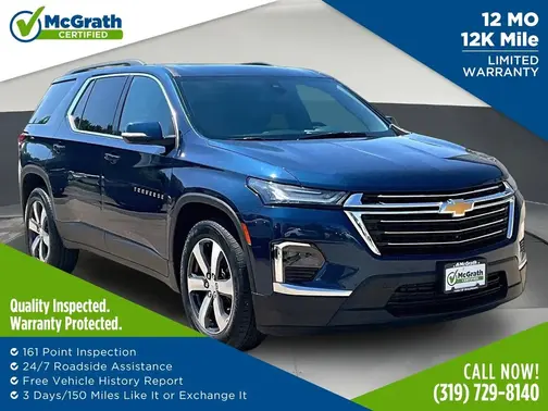 Blue 2023 Chevrolet Traverse LT Leather