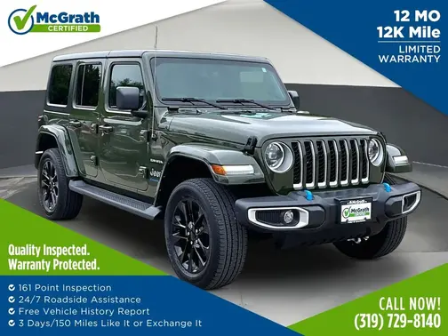 Green 2023 Jeep Wrangler Sahara 4xe