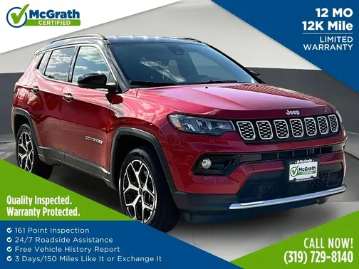 Red 2025 Jeep Compass Limited