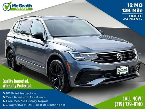 Gray 2024 Volkswagen Tiguan 2.0T SE R-Line Black