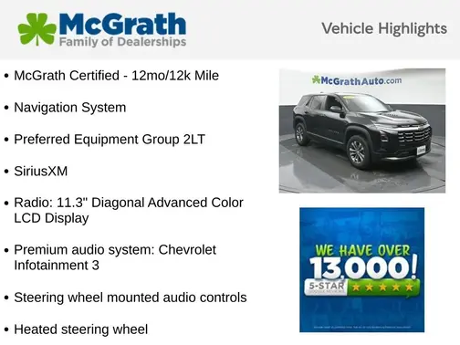 Black 2025 Chevrolet Equinox LT