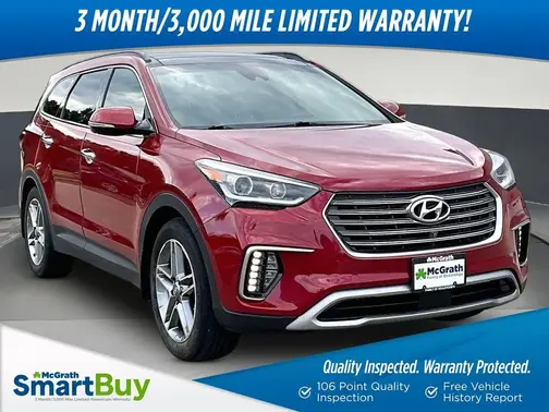 Red 2018 Hyundai SANTA FE SE Ultimate