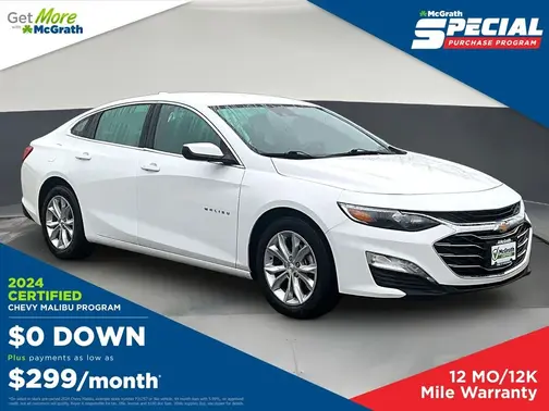 White 2024 Chevrolet Malibu LT