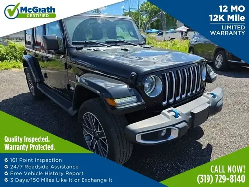 Black 2023 Jeep Wrangler Sahara 4xe