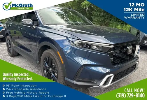 Blue 2026 Honda CR-V Hybrid Sport Touring