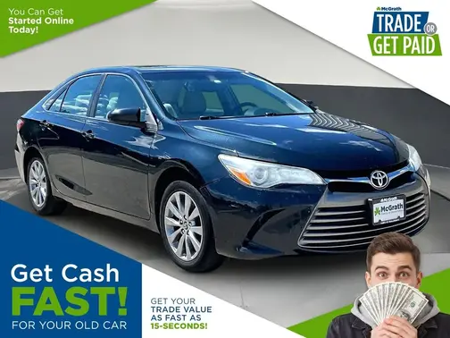 Blue 2017 Toyota Camry XLE