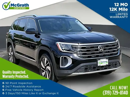 Black 2025 Volkswagen Atlas 2.0T SEL