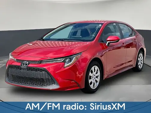 Red 2021 Toyota Corolla LE