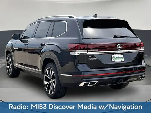 Black 2024 Volkswagen Atlas 2.0T SEL Premium R-Line