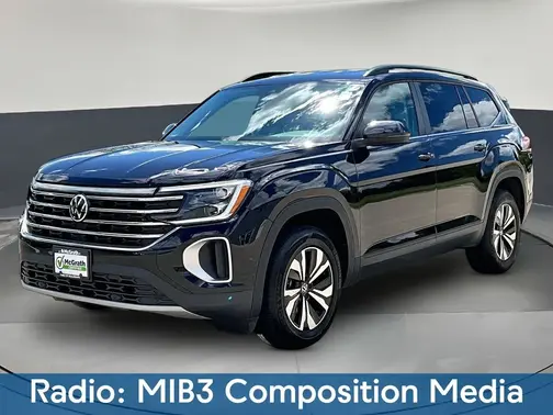 Black 2024 Volkswagen Atlas 2.0T SE