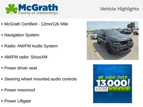 Gray 2023 Kia Sorento SX