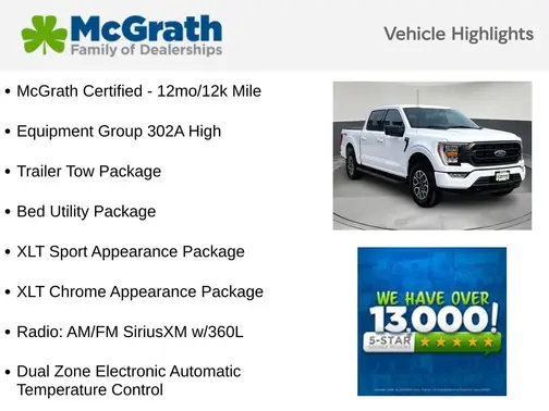 White 2023 Ford F-150 XLT