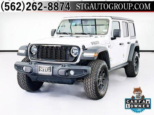 Bright White Clearcoat 2024 Jeep Wrangler Willys