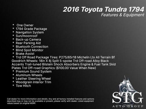 Photo 2 of 32 of 2016 Toyota Tundra 1794
