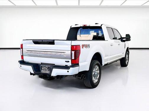 Star White Metallic Tri-Coat 2021 Ford F-350 Platinum