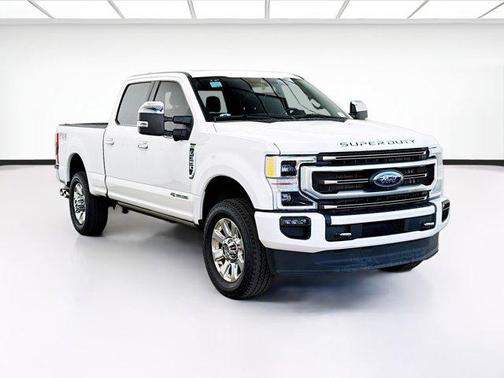 Star White Metallic Tri-Coat 2021 Ford F-350 Platinum